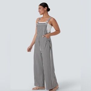 Striped Black and White Jumpsuit